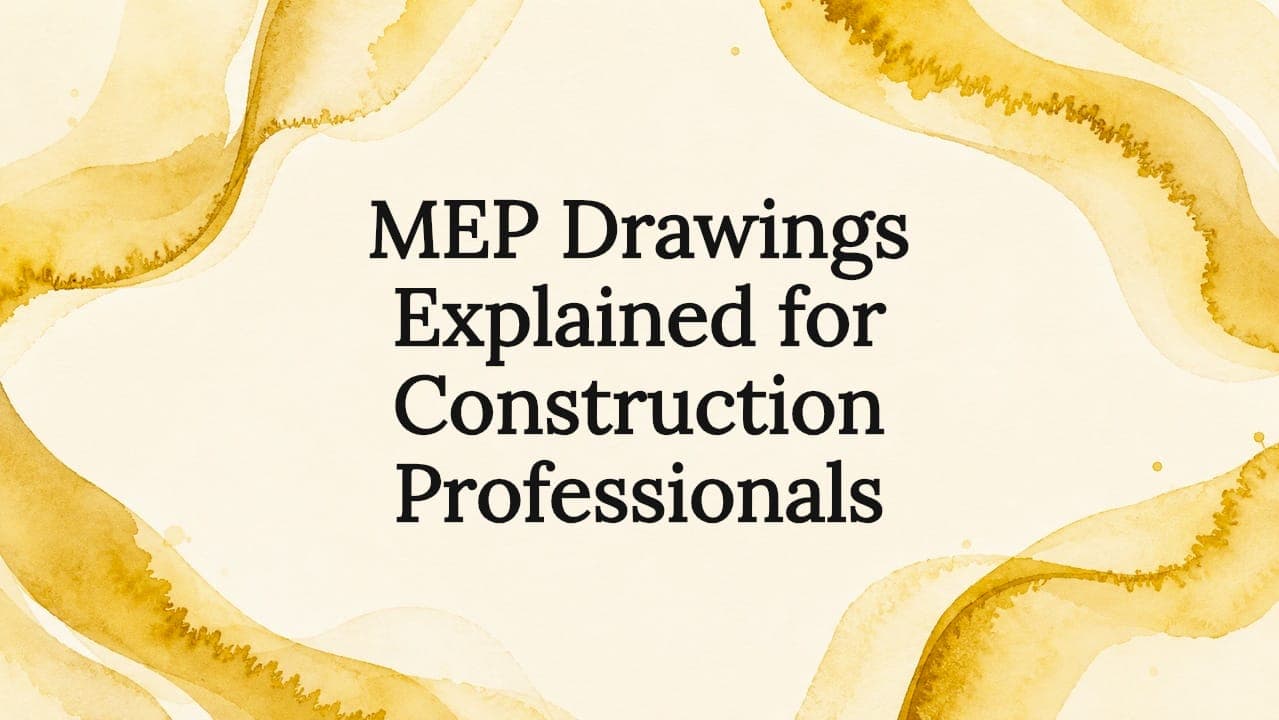MEP Drawings Explained for Construction Professionals