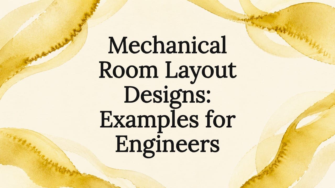 Mechanical Room Layout Designs: Examples for Engineers