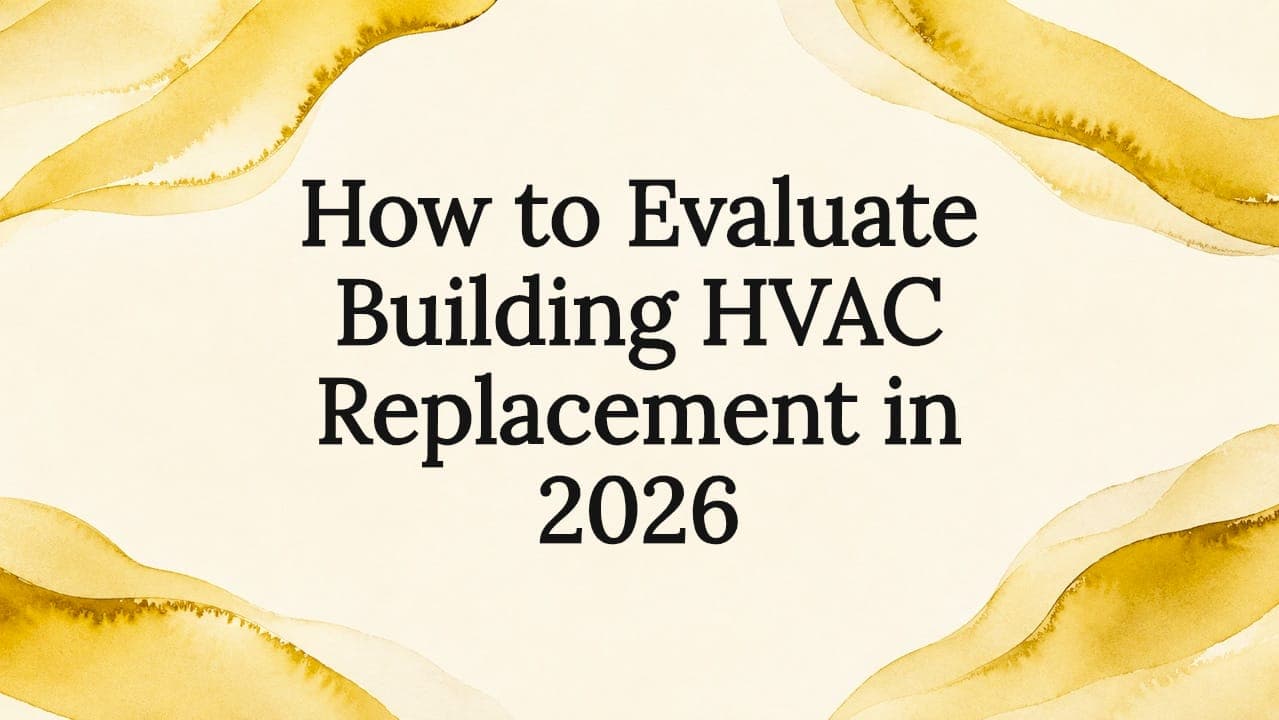 How to Evaluate Building HVAC Replacement in 2026