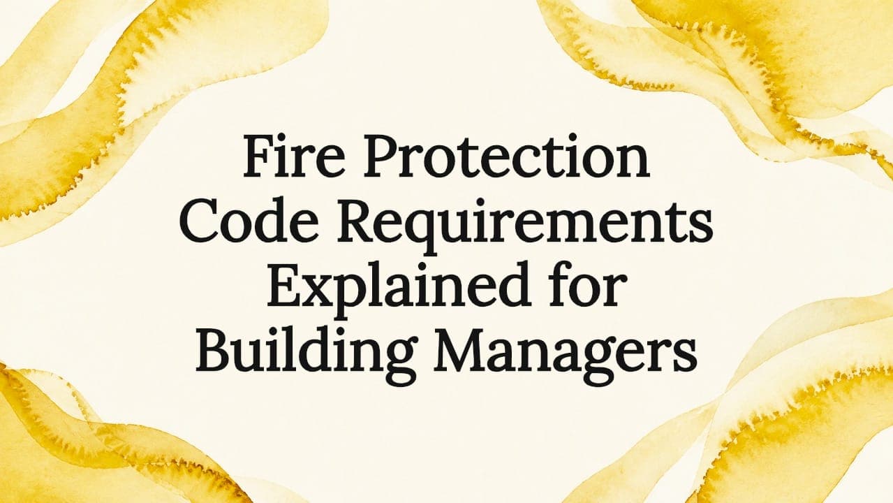Fire Protection Code Requirements Explained for Building Managers