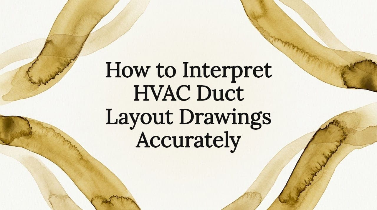 How to Interpret HVAC Duct Layout Drawings Accurately