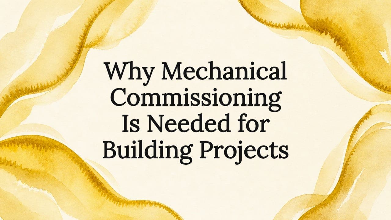 Why Mechanical Commissioning Is Needed for Building Projects