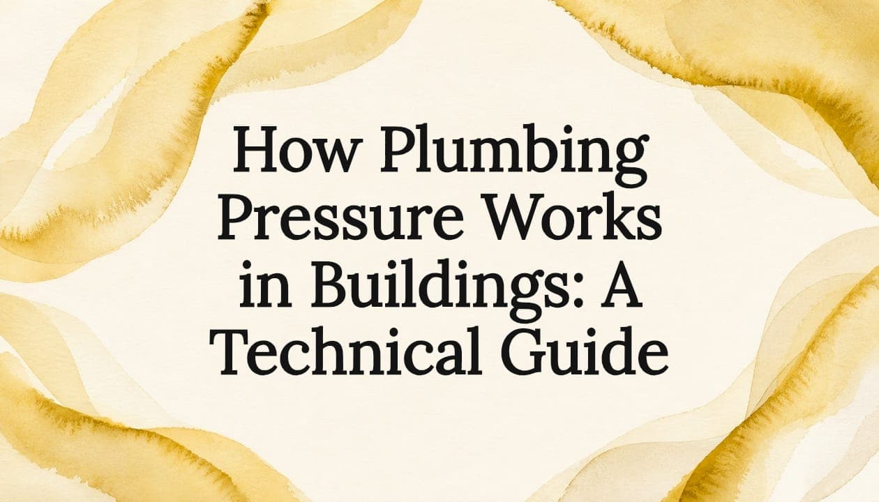 How Plumbing Pressure Works in Buildings: A Technical Guide