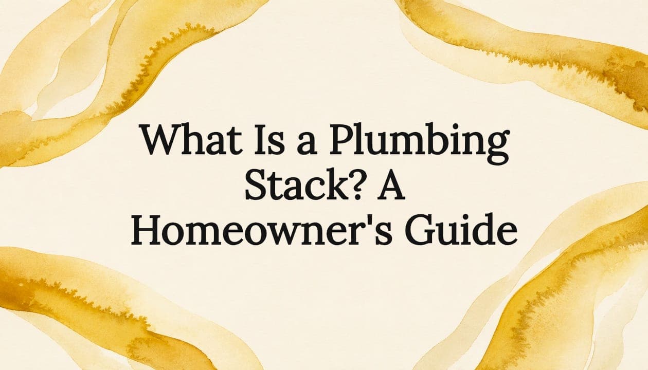 What Is a Plumbing Stack? A Homeowner's Guide