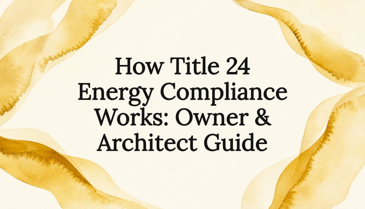 How Title 24 Energy Compliance Works: Owner & Architect Guide