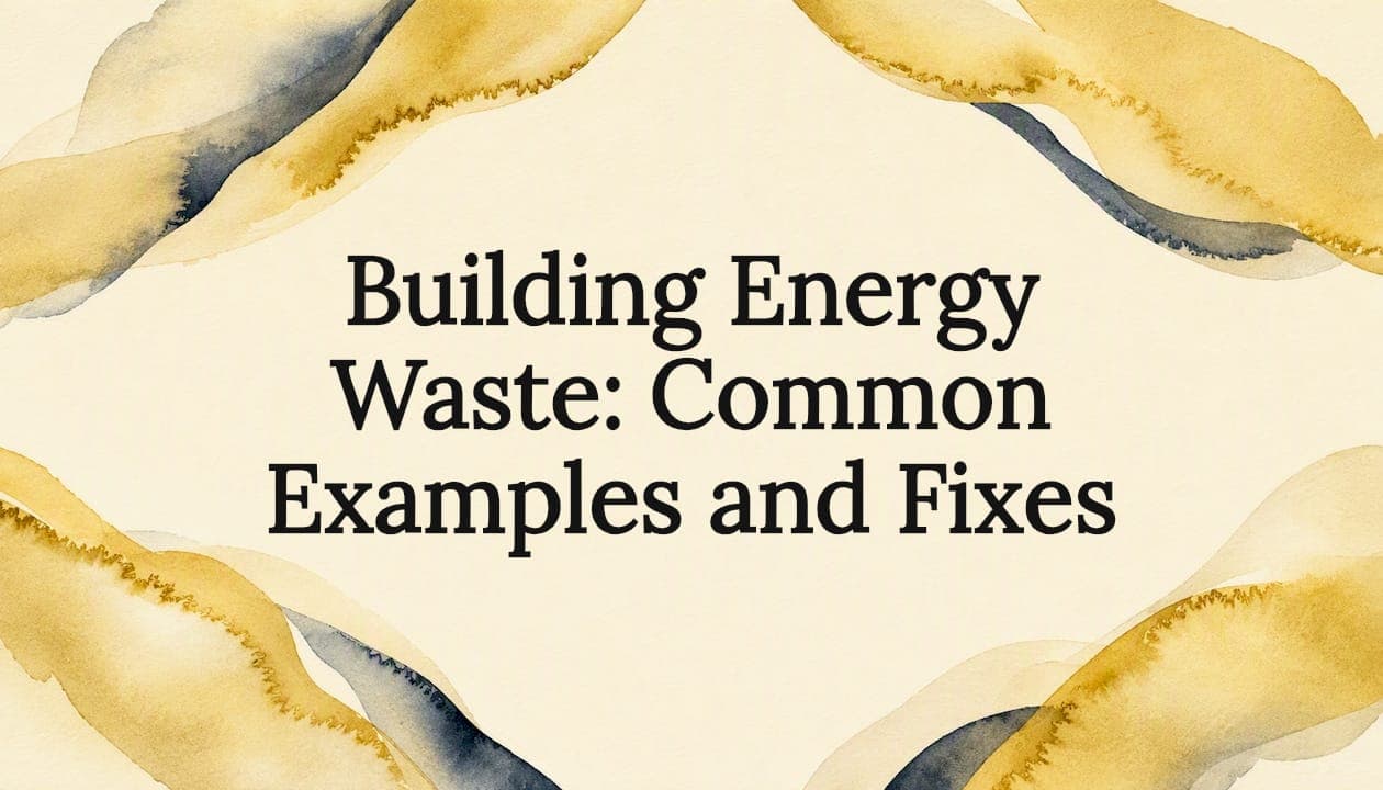 Building Energy Waste: Common Examples and Fixes