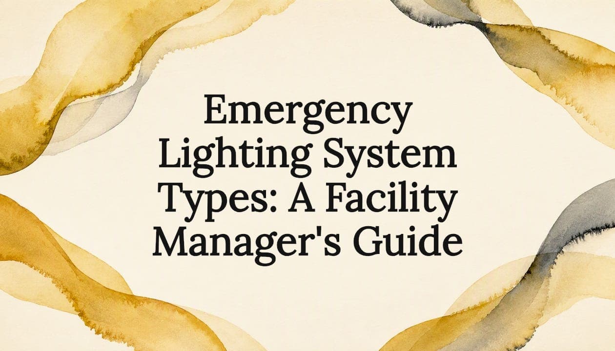 Emergency Lighting System Types: A Facility Manager's Guide