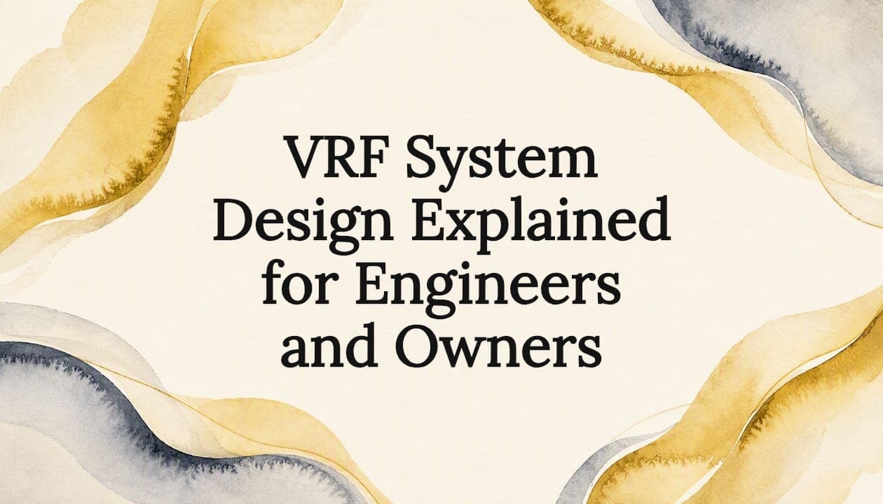 VRF System Design Explained for Engineers and Owners