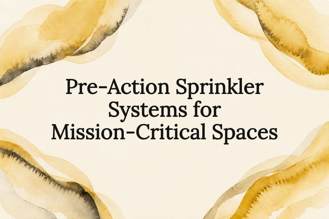 Pre-Action Sprinkler Systems for Mission-Critical Spaces