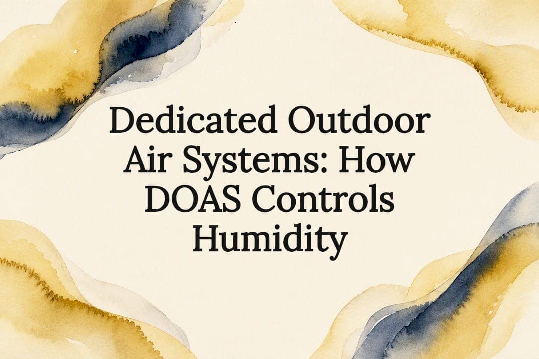 Dedicated Outdoor Air Systems: How DOAS Controls Humidity