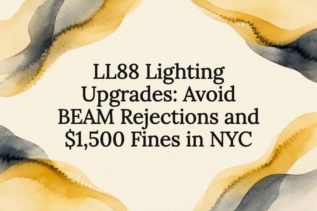 LL88 Lighting Upgrades: Avoid BEAM Rejections and $1,500 Fines in NYC