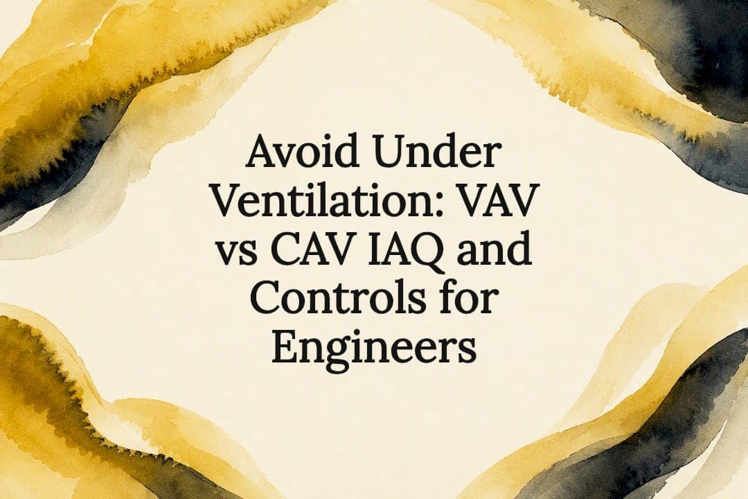 Avoid Under Ventilation: VAV vs CAV IAQ and Controls for Engineers