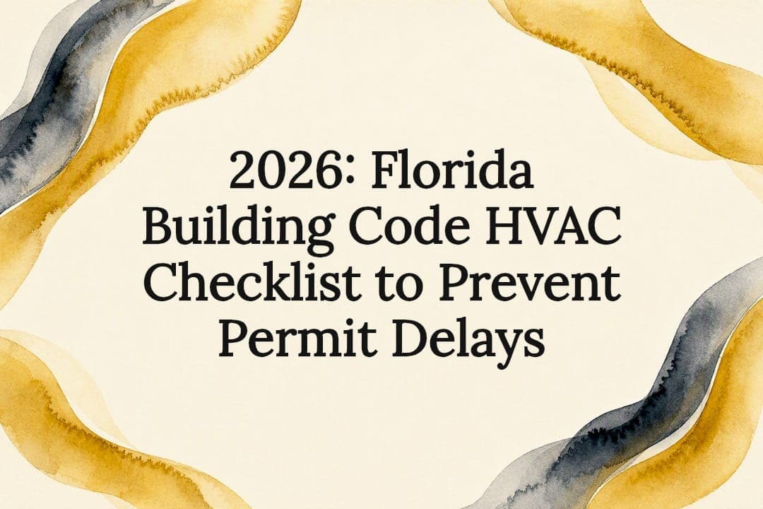 2026: Florida Building Code HVAC Checklist to Prevent Permit Delays