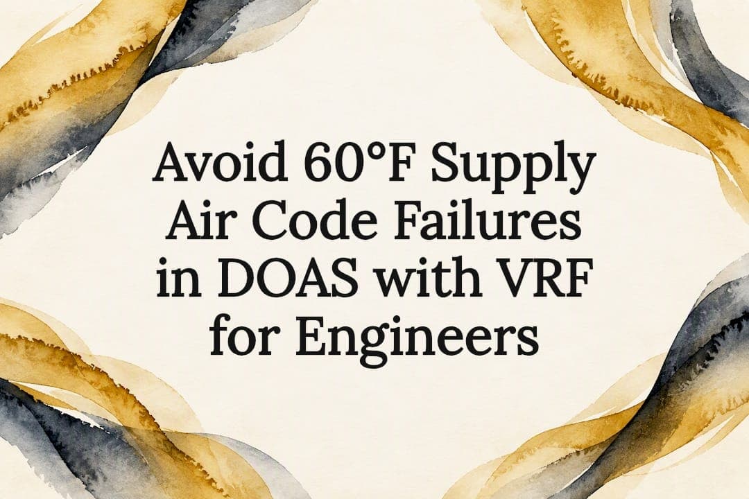 Avoid 60°F Supply Air Code Failures in DOAS with VRF for Engineers