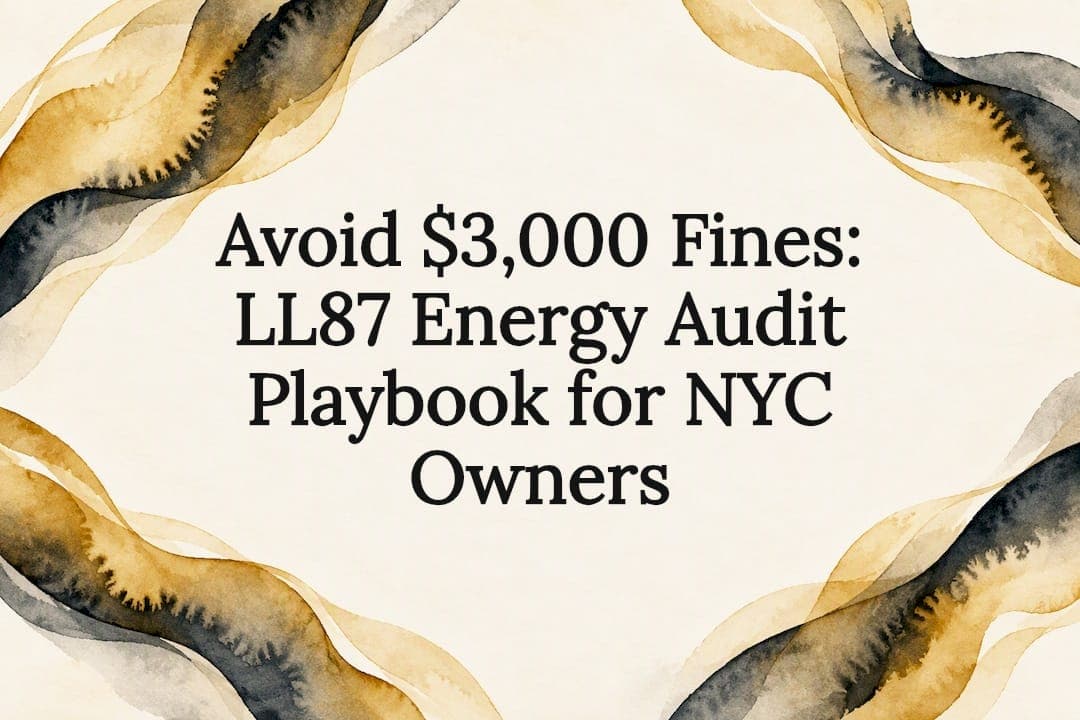 Avoid $3,000 Fines: LL87 Energy Audit Playbook for NYC Owners