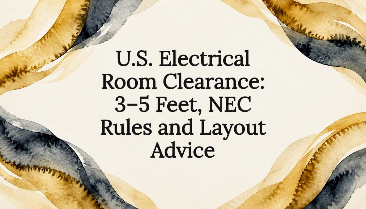 U.S. Electrical Room Clearance: 3–5 Feet, NEC Rules and Layout Advice
