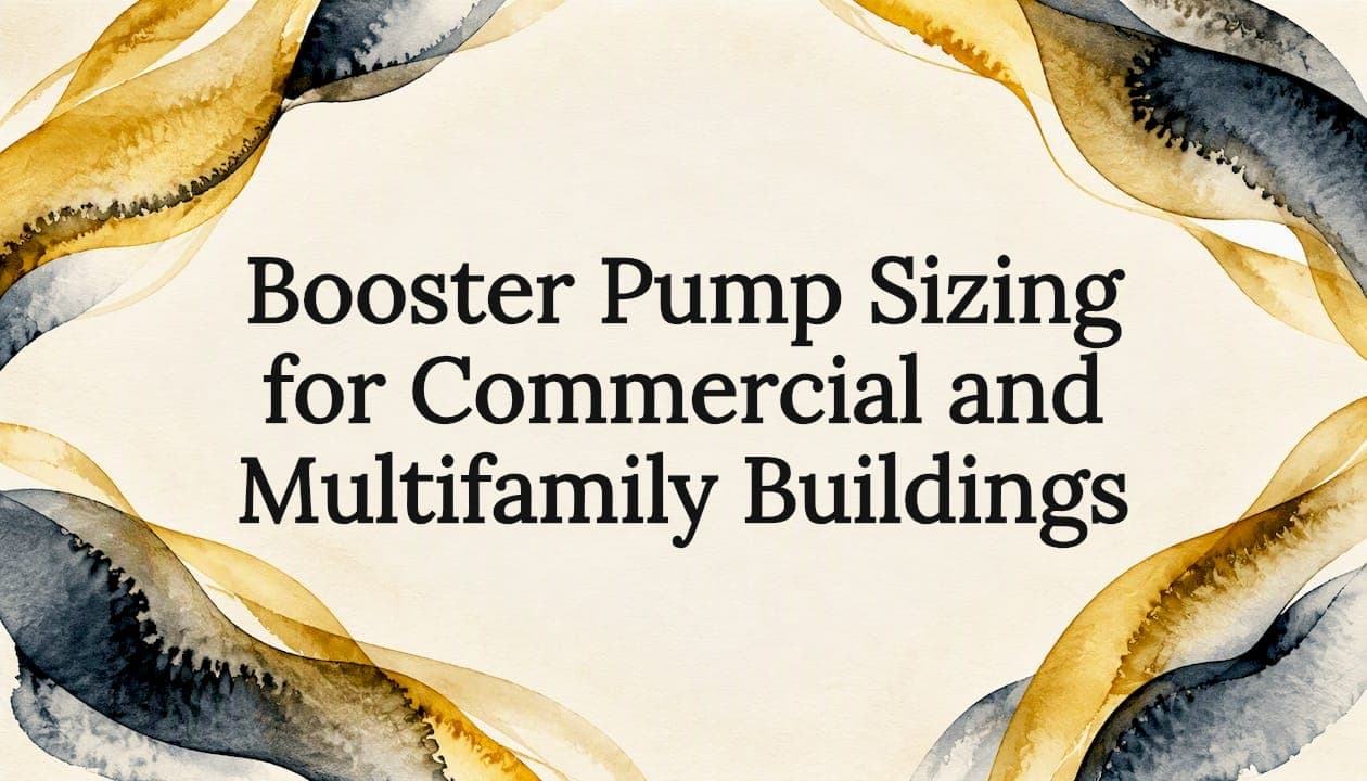 Booster Pump Sizing for Commercial and Multifamily Buildings