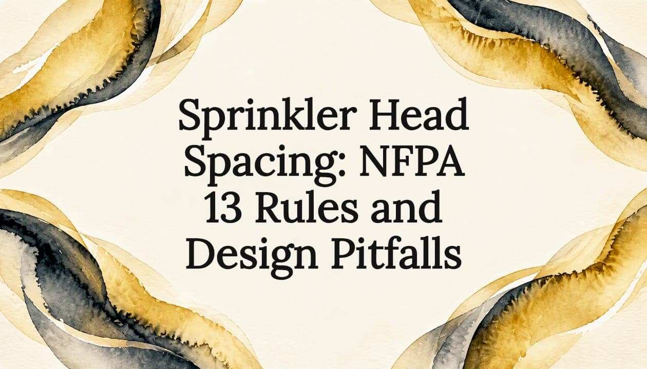 Sprinkler Head Spacing: NFPA 13 Rules and Design Pitfalls