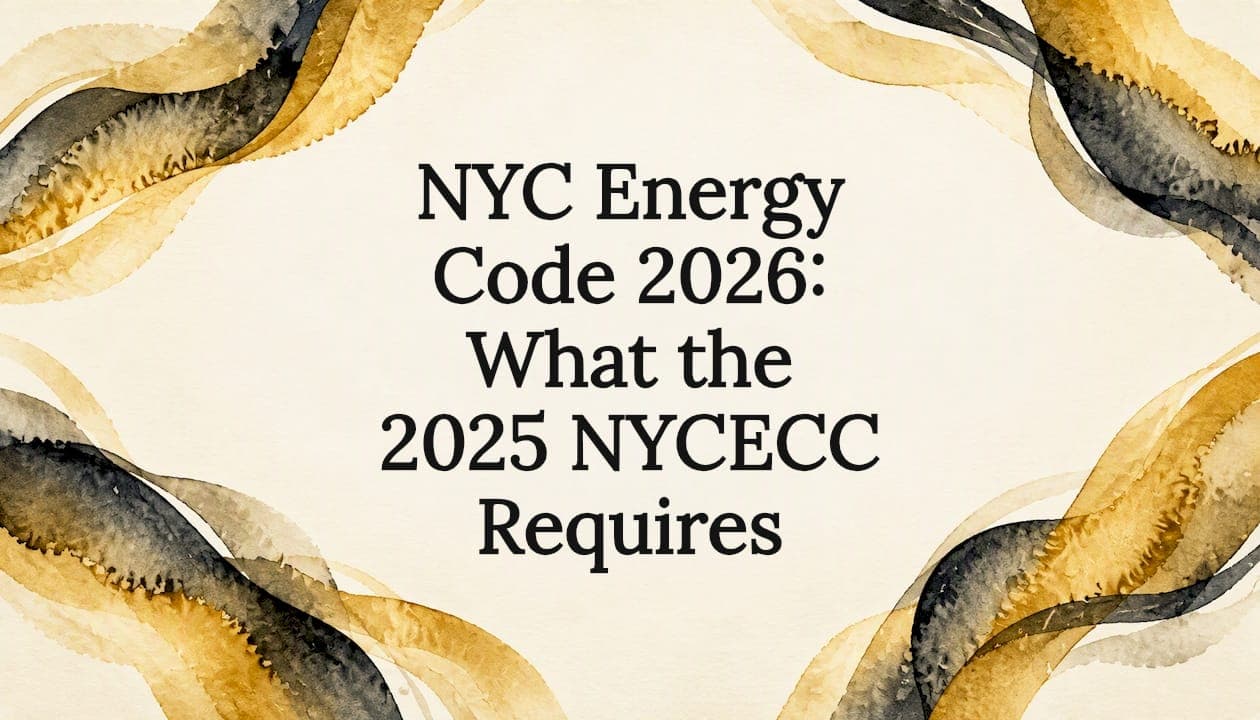 NYC Energy Code 2026: What the 2025 NYCECC Requires