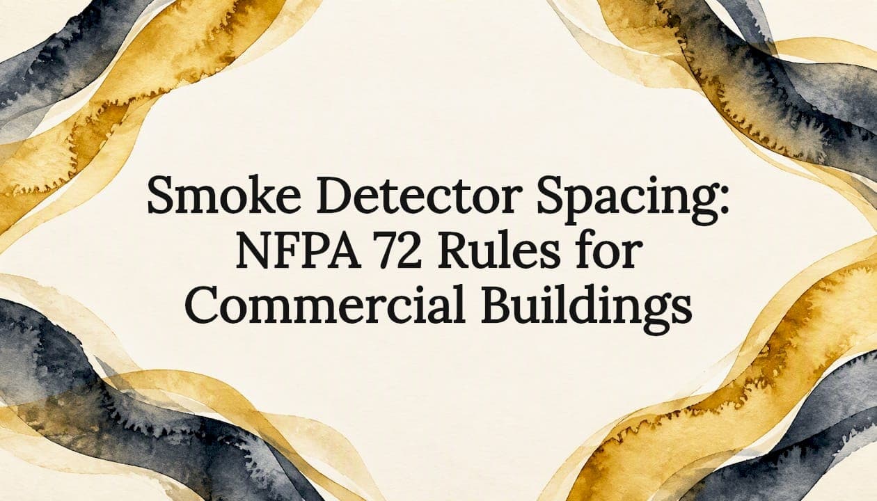 Smoke Detector Spacing: NFPA 72 Rules for Commercial Buildings