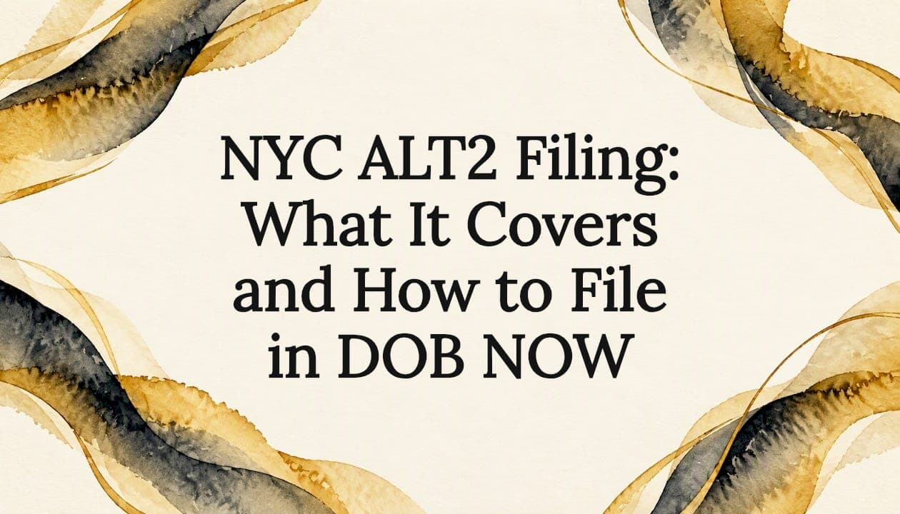 NYC ALT2 Filing: What It Covers and How to File in DOB NOW
